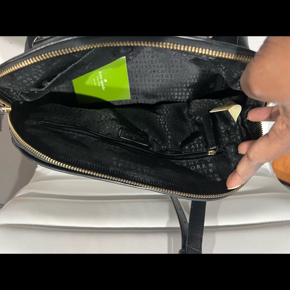 Kate Spade Bag, Black w/ Gold Accents - Picture 9 of 9